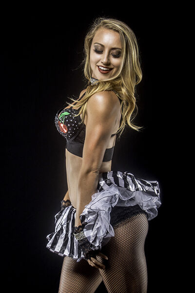 Bebe is cute, funny and sexy all at the same time. She collects high heels, jewelry and matching lingerie. She enjoys dressing up her dog in bowties, eating fro yo and baking cookies (in nothing but an apron)! Cherry Bomb Burlesque Orlando